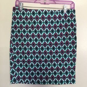 NWOT Willi Smith Geometric Pencil Skirt